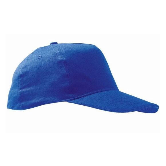 SOLS Unisex Sunny 5 Panel Baseball Cap / Royal Blue - Picture 1 of 4